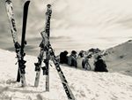 Convivencia de esquí en los Pirineos